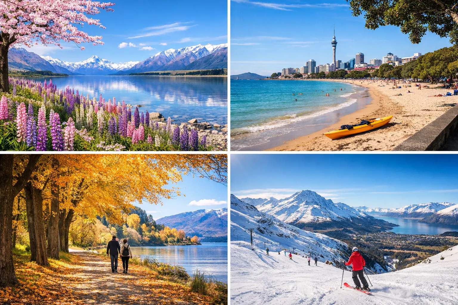 Trải nghiệm 4 mùa tuyệt đẹp tại New Zealand